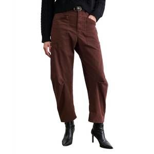 NEW NILI LOTAN shon pant in oxblood